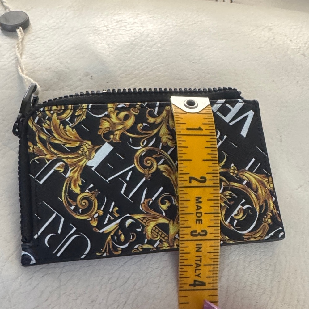 Versace Jeans Couture Black, White and Gold Card Holder - Picture 14 of 16